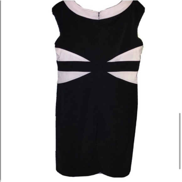 Color Block Slimming Stretchy Sheath Dress Size 12 - Picture 6 of 9